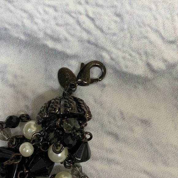 Lia Sophia Layered Beaded Necklace Brown black Pearl New NWT - Picture 6 of 11